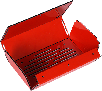 Boitier Dibond Rouge - Matières plastiques à transformer